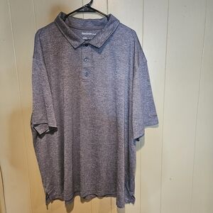 Reebok Golf Men’s Polo Shirt Size 4X Big & Tall, Heather Gray Performance Comfot